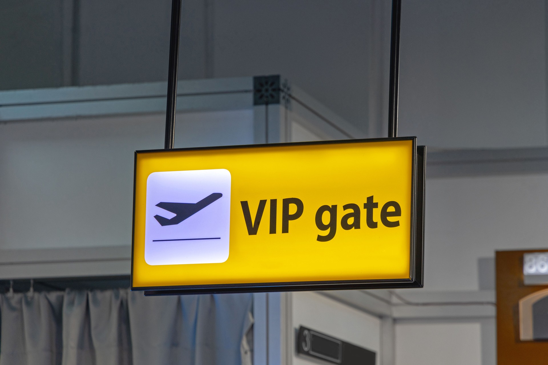Vip Gate Airport Sign