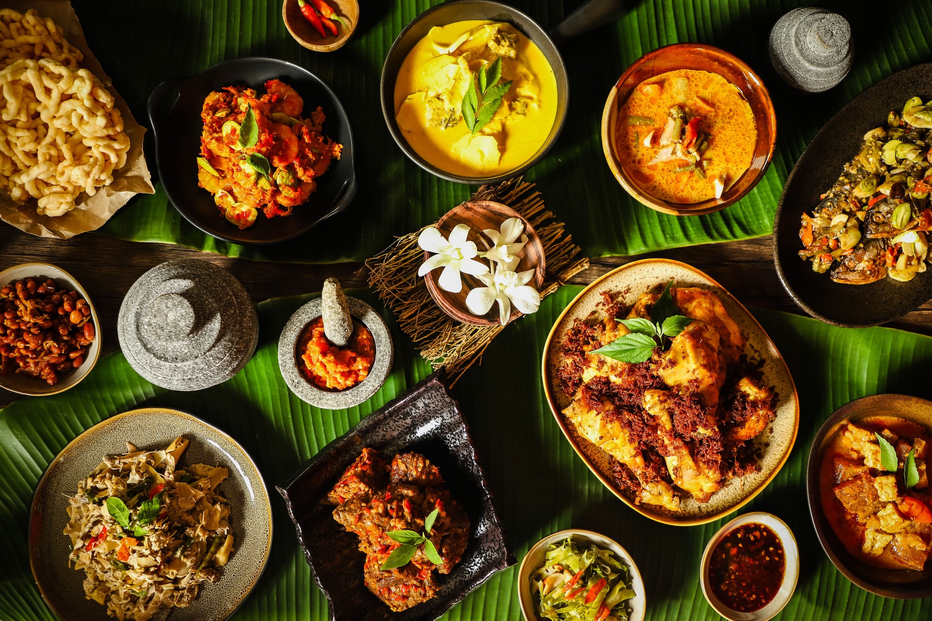 Rijsttafel Nusantara, an Elaborate Meal of Indonesian Dishes